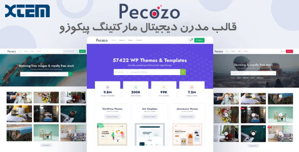 قالب Pecozo |  قالب HTML مدرن دیجیتال مارکتینگ و فروش فایل پیکوزو